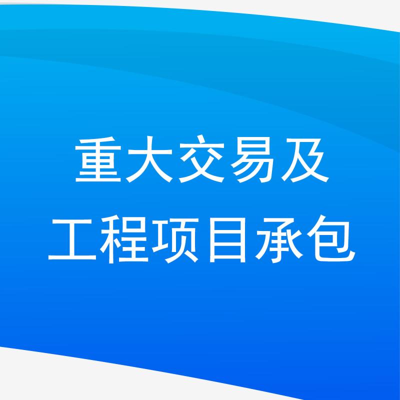 重大交易及工程项目承包