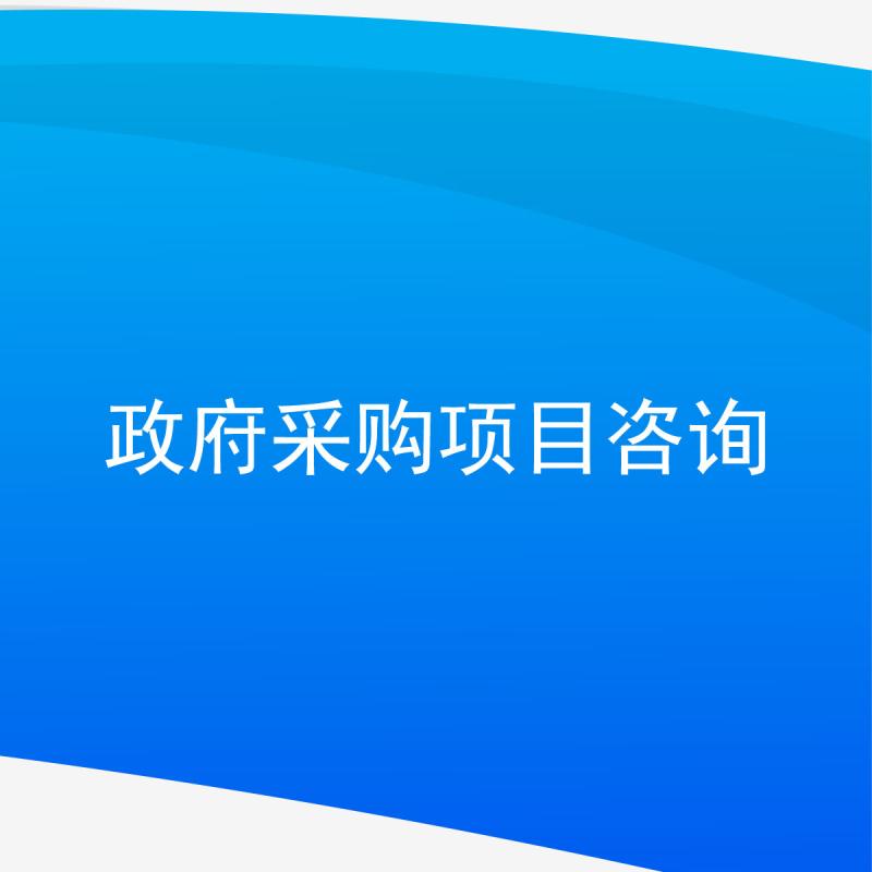 政府采购项目咨询
