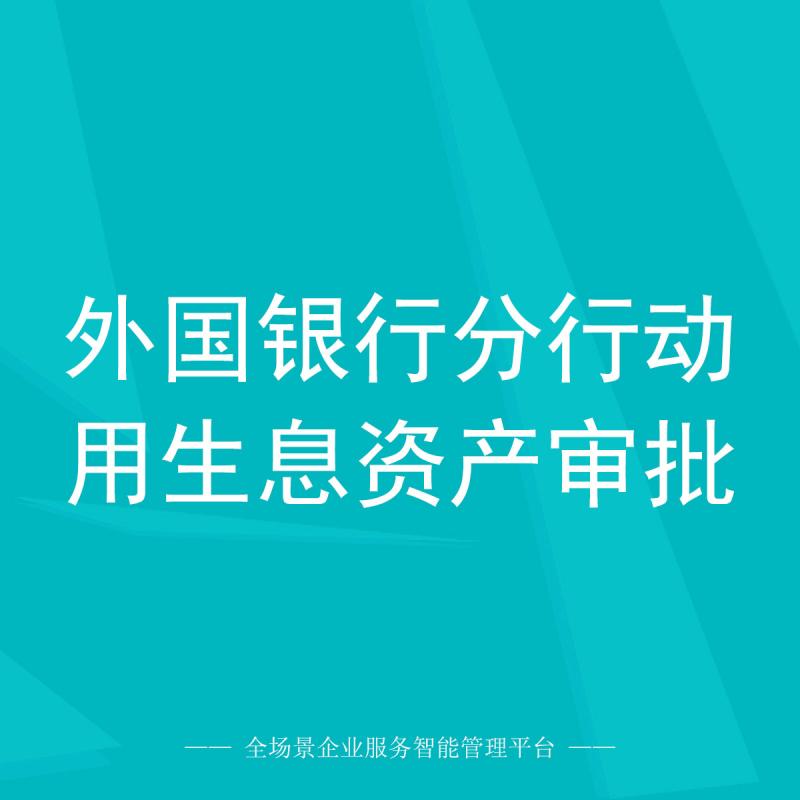 外国银行分行动用生息资产审批