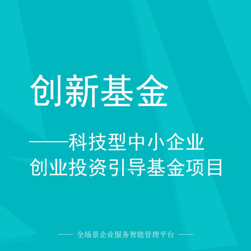 创新基金——科技型中小企业创业投资引导基金项目