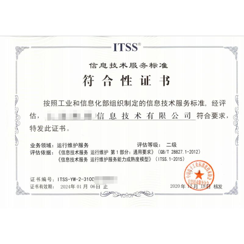 ITSS（运行维护）二级