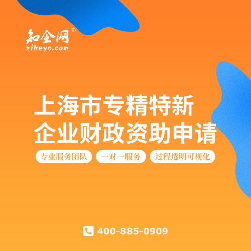 上海市专精特新企业财政资助申请
