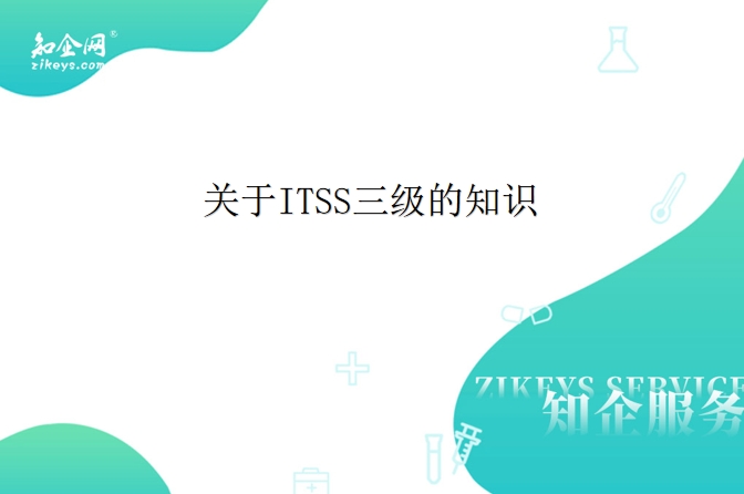 关于ITSS三级的知识